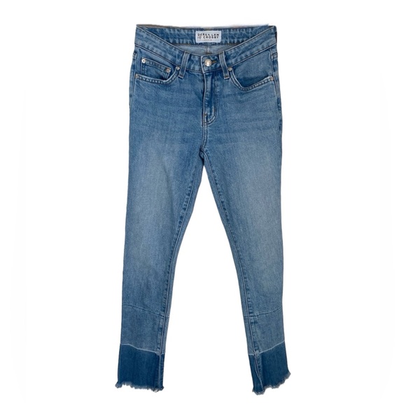 Derek Lam 10 Crosby Jane Mid-Rise Flip-Flop Flare Jeans - Picture 4 of 5